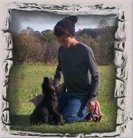 Davin and black pup